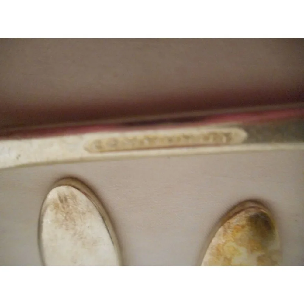 4 Oneida 1932 Lady Hamilton French salad forks Art Deco Community Silver Plate